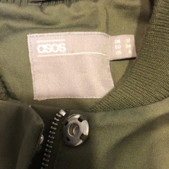 ASOS longline bomber jacket - Picture 4 of 9